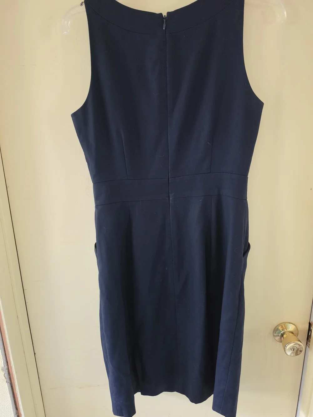 J. Crew Navy Sleeveless Sheath Dress